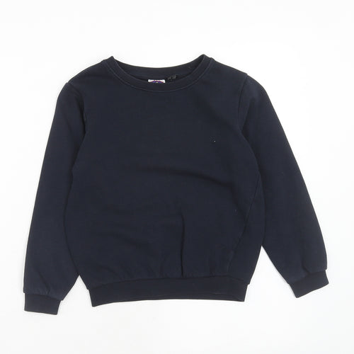 Smart Start Boys Blue Cotton Pullover Sweatshirt Size 6 Years Pullover - 6-8 Years