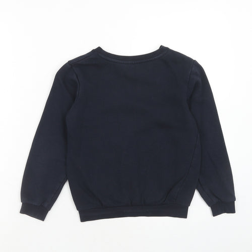 Smart Start Boys Blue Cotton Pullover Sweatshirt Size 6 Years Pullover - 6-8 Years