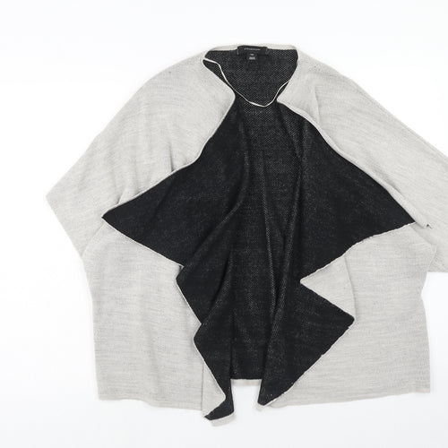 Atmosphere Womens Grey Round Neck Acrylic Cardigan Jumper Size S - Size S-M