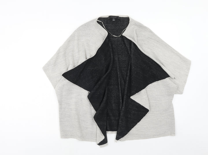 Atmosphere Womens Grey Round Neck Acrylic Cardigan Jumper Size S - Size S-M