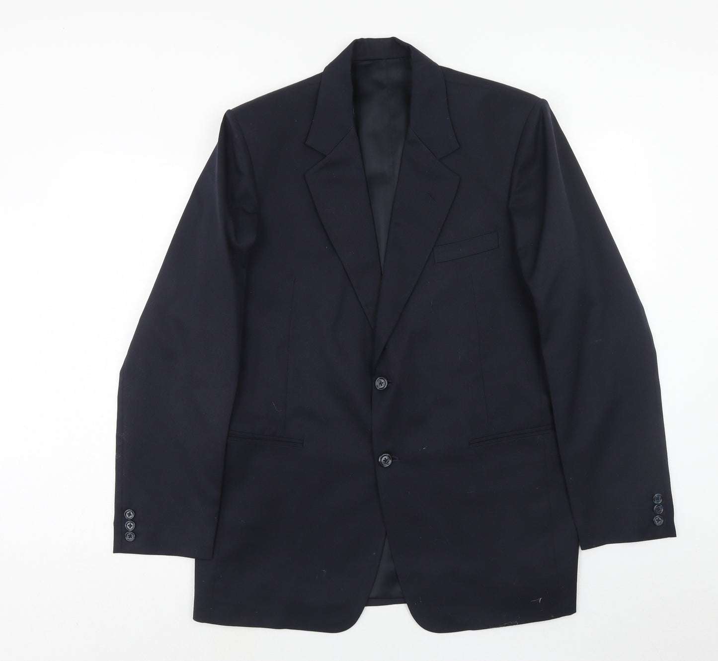 Ran jit Mens Blue Polyester Jacket Blazer Size 42 Regular