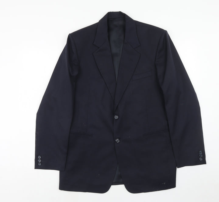 Ran jit Mens Blue Polyester Jacket Blazer Size 42 Regular