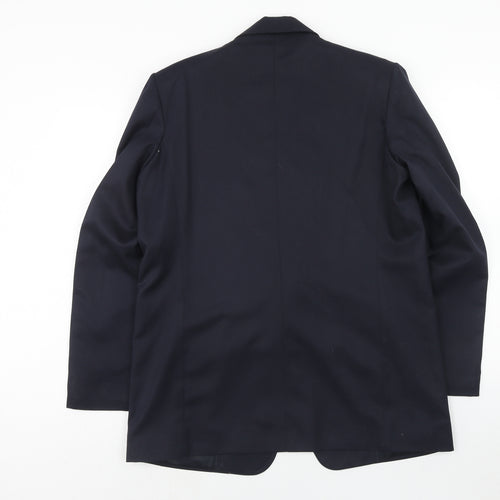Ran jit Mens Blue Polyester Jacket Blazer Size 42 Regular