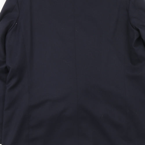 Ran jit Mens Blue Polyester Jacket Blazer Size 42 Regular