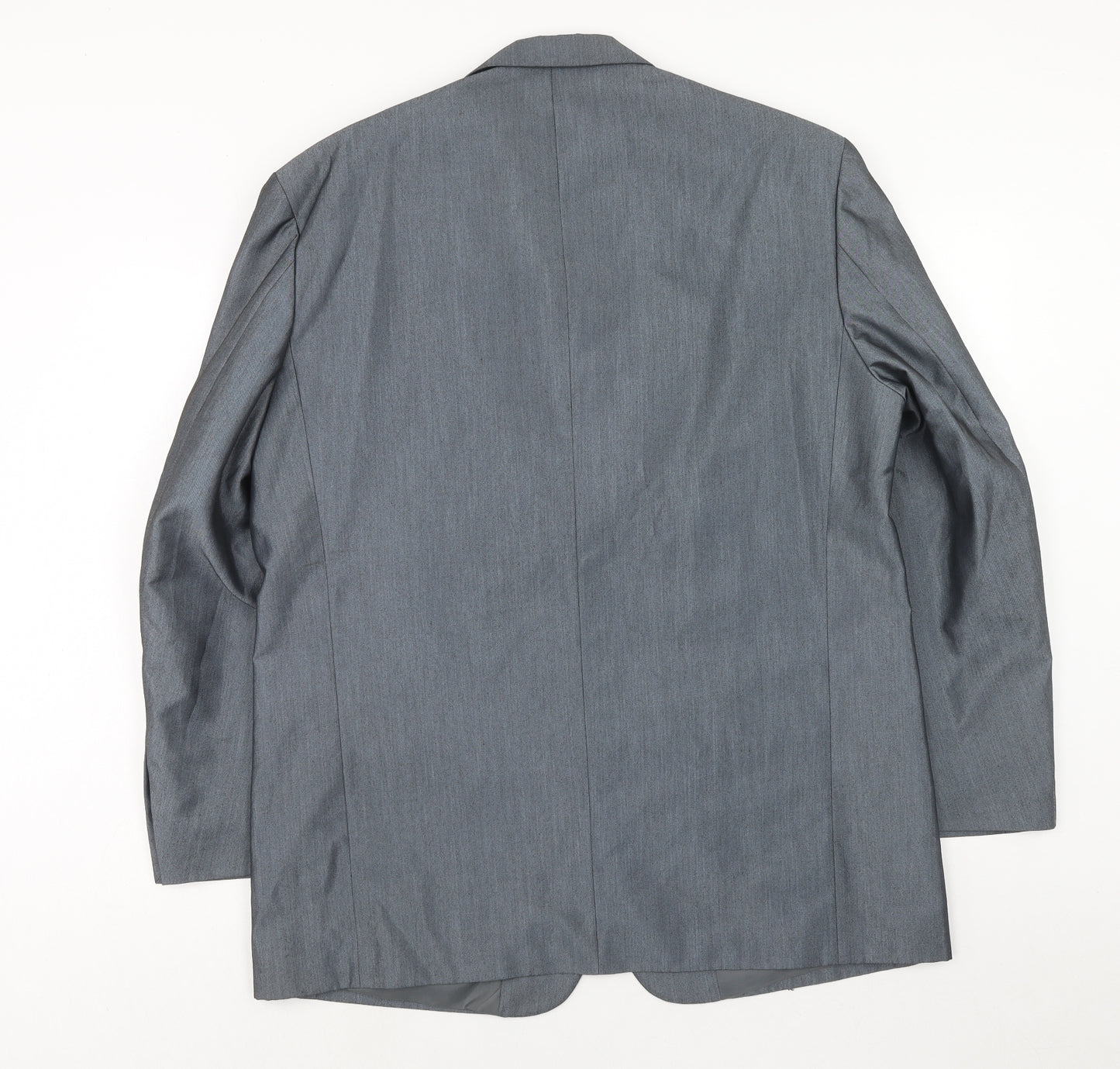 ALS Mens Blue Polyester Jacket Blazer Size 44 Regular