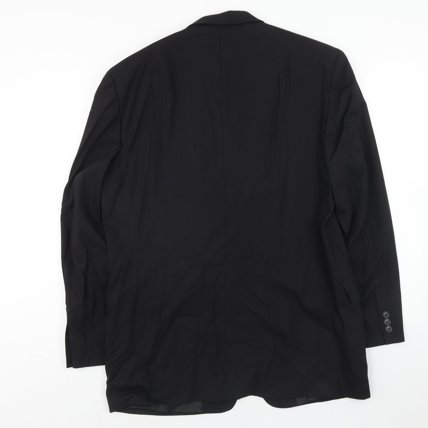 Pierre Cardin Mens Black Wool Jacket Suit Jacket Size 40 Regular