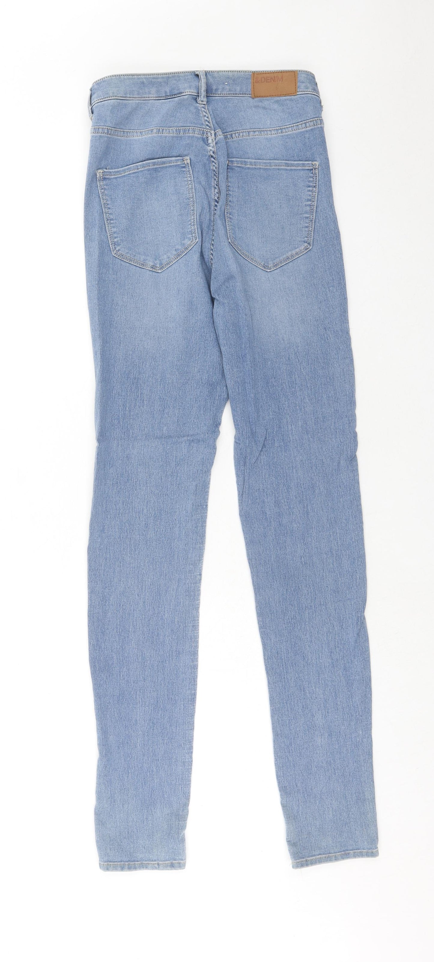 H&M Womens Blue Cotton Skinny Jeans Size 28 in L32 in Regular Zip