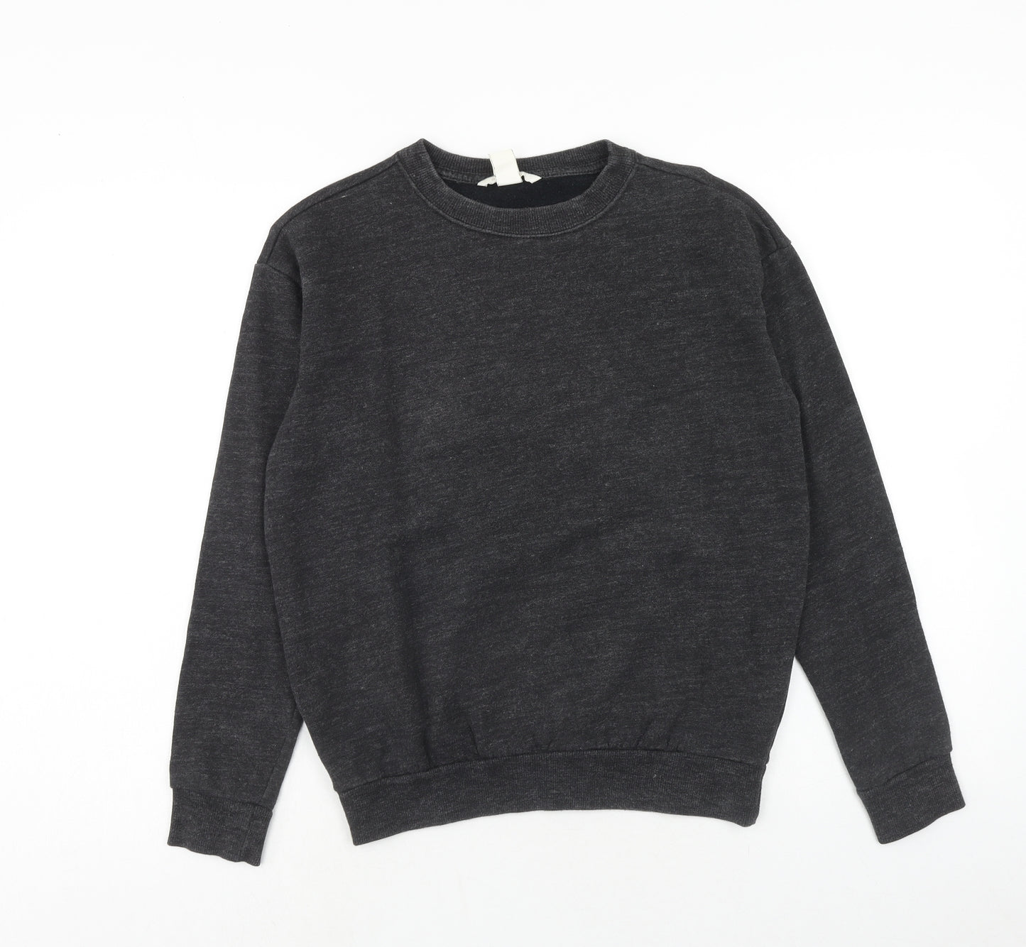 H&M Womens Grey Cotton Pullover Sweatshirt Size XS Pullover