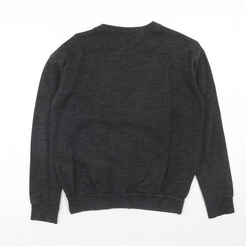 H&M Womens Grey Cotton Pullover Sweatshirt Size XS Pullover