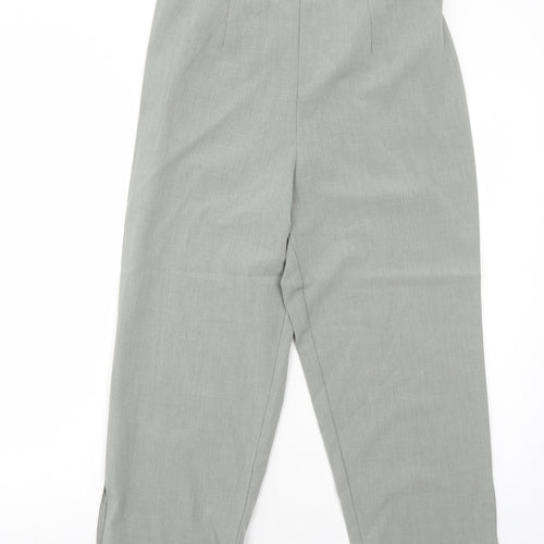 essence Womens Green Polyester Trousers Size 16 Regular