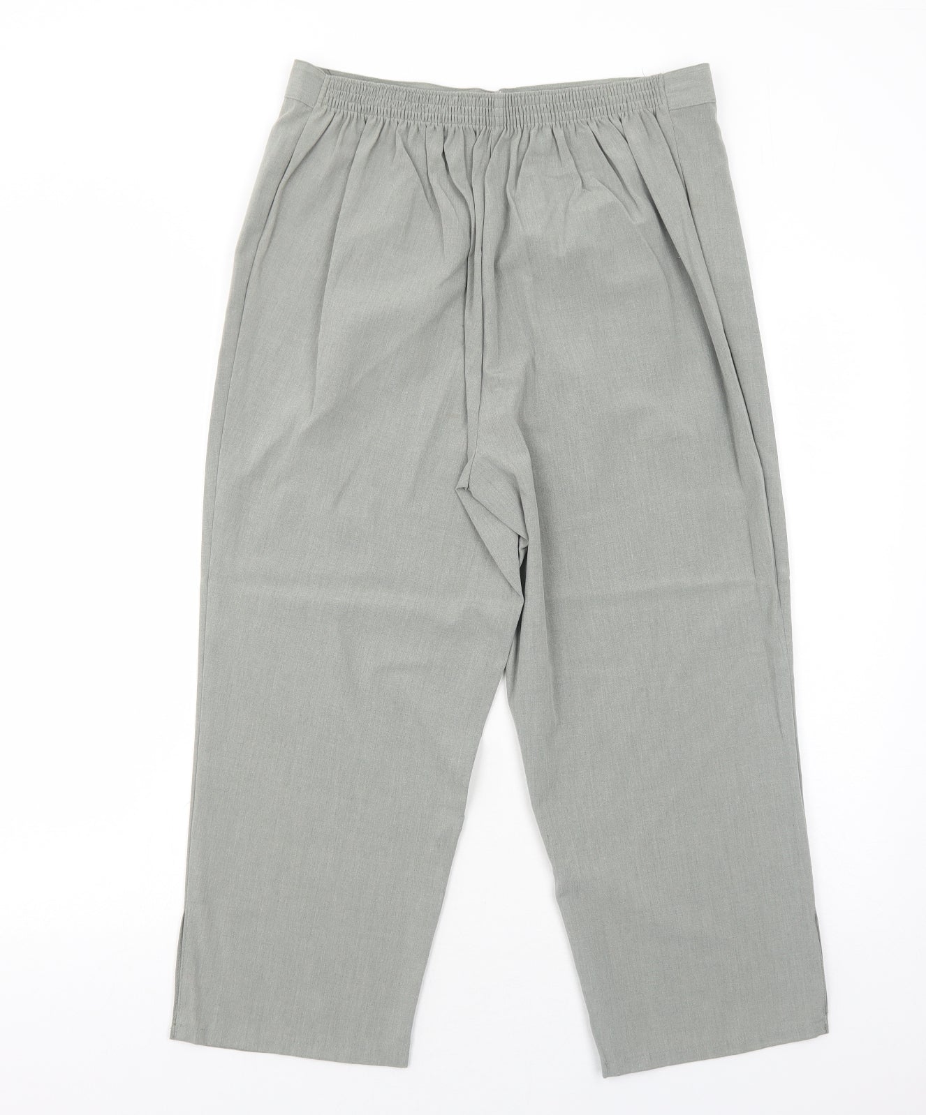essence Womens Green Polyester Trousers Size 16 Regular