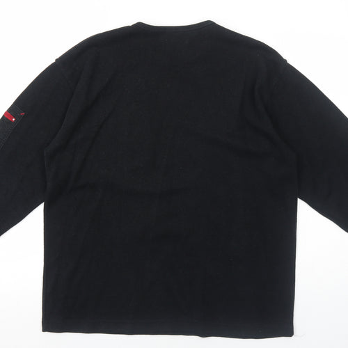 MX Active Mens Black Polyester Pullover Sweatshirt Size M