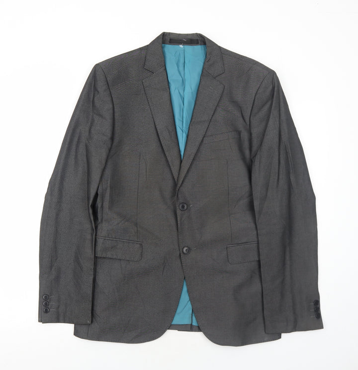 Marks and Spencer Mens Grey Polyester Jacket Suit Jacket Size 40 Regular