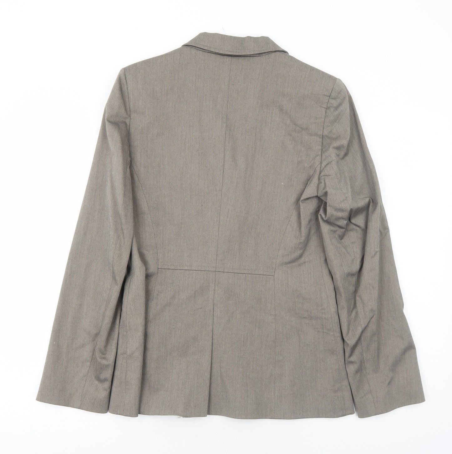 Oasis Womens Grey Polyester Jacket Suit Jacket Size 10