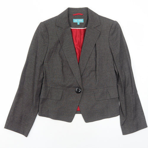 Marks and Spencer Womens Grey Polyester Jacket Suit Jacket Size 10