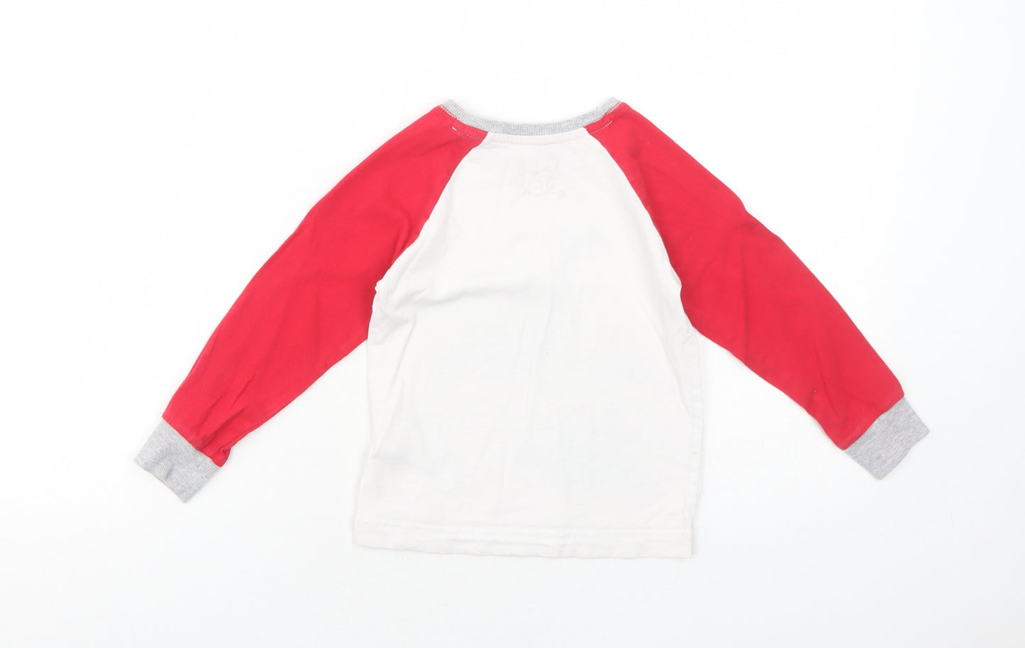 Matalan Boys White Cotton Basic T-Shirt Size 2-3 Years Round Neck Pullover - T-Rex