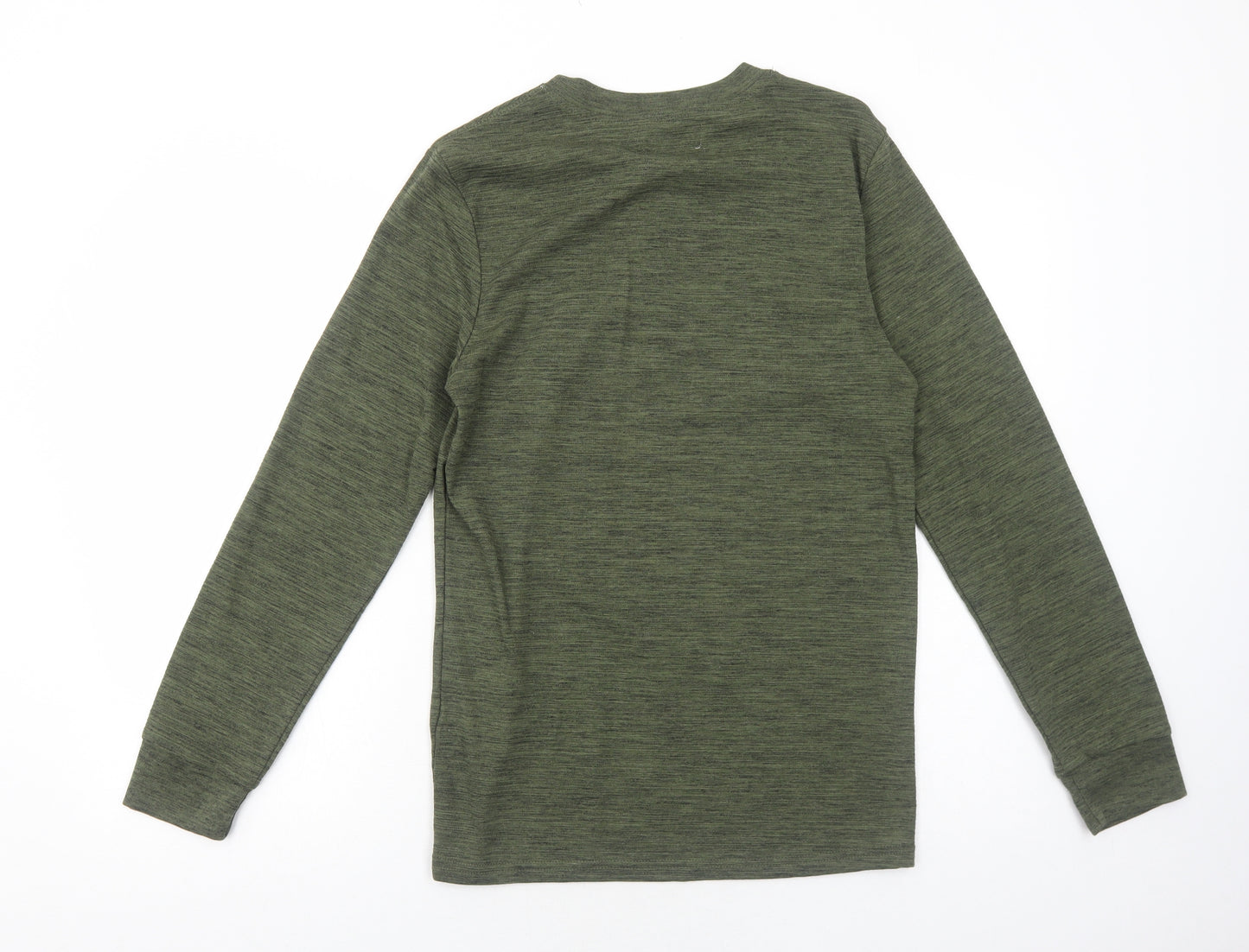 Primark Mens Green Cotton T-Shirt Size M Round Neck