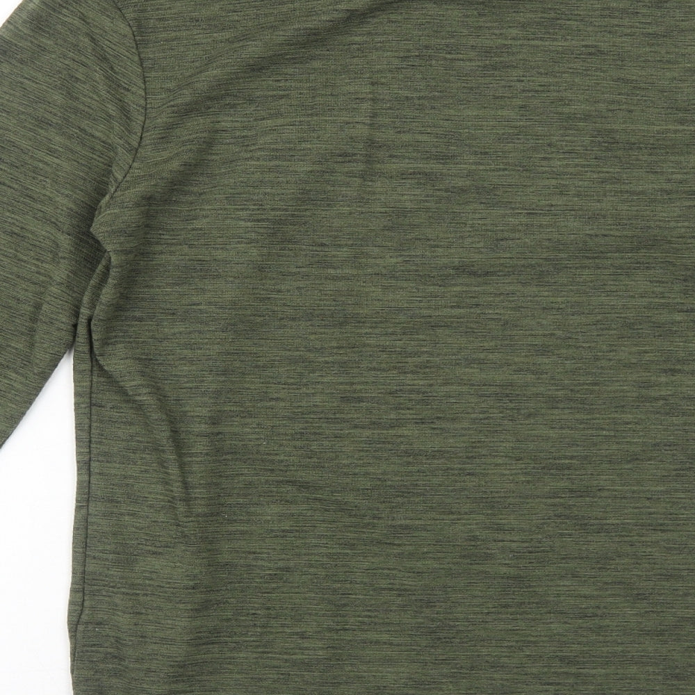 Primark Mens Green Cotton T-Shirt Size M Round Neck