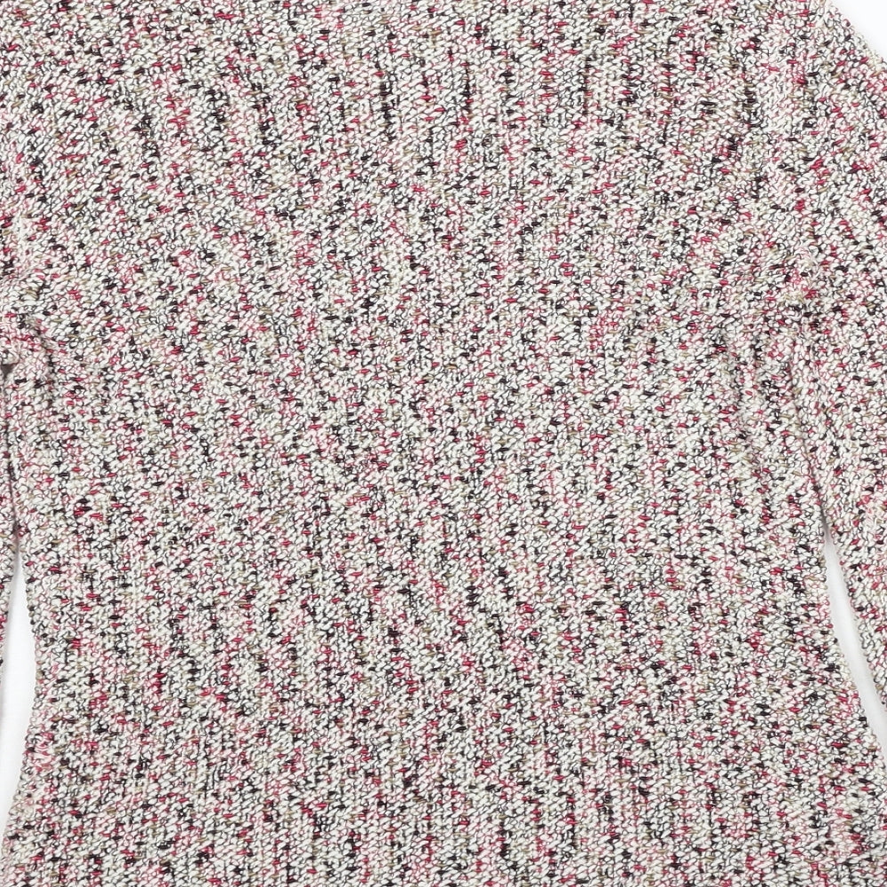 Country Casuals Womens Multicoloured Round Neck Acrylic Pullover Jumper Size S