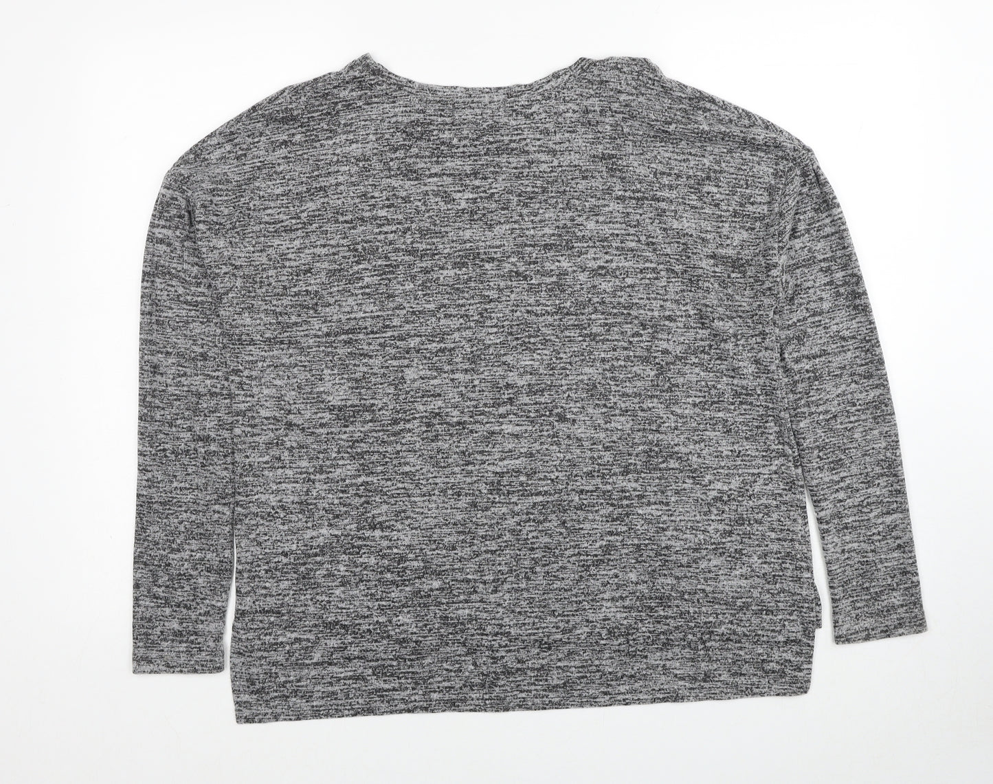 Primark Womens Grey Round Neck Polyester Pullover Jumper Size 10