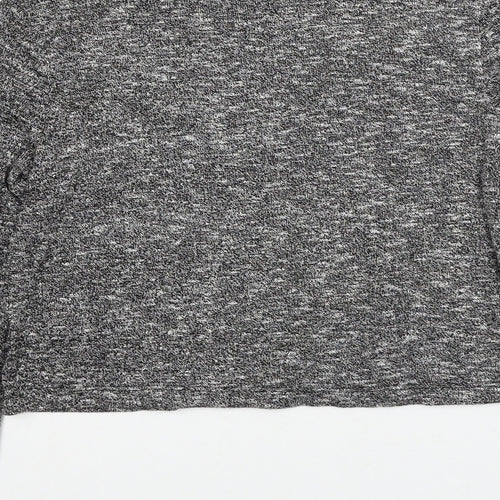 FOREVER 21 Womens Grey Round Neck Polyester Pullover Jumper Size S