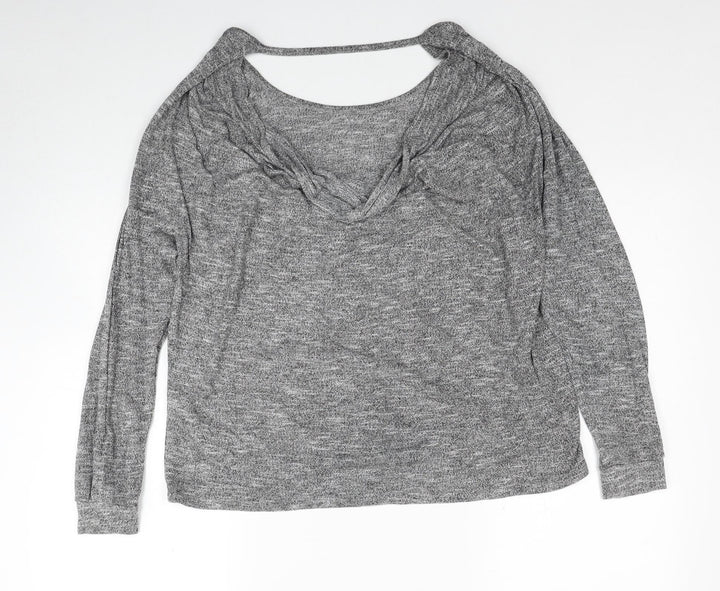 Atmosphere Womens Grey Scoop Neck Polyester Pullover Jumper Size 14