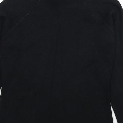 Anthology Womens Black High Neck Cotton Pullover Jumper Size 12 - Size 12-14