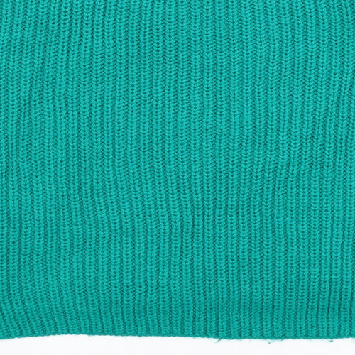 Primark Womens Green Round Neck Acrylic Pullover Jumper Size 6 - Size 6-8