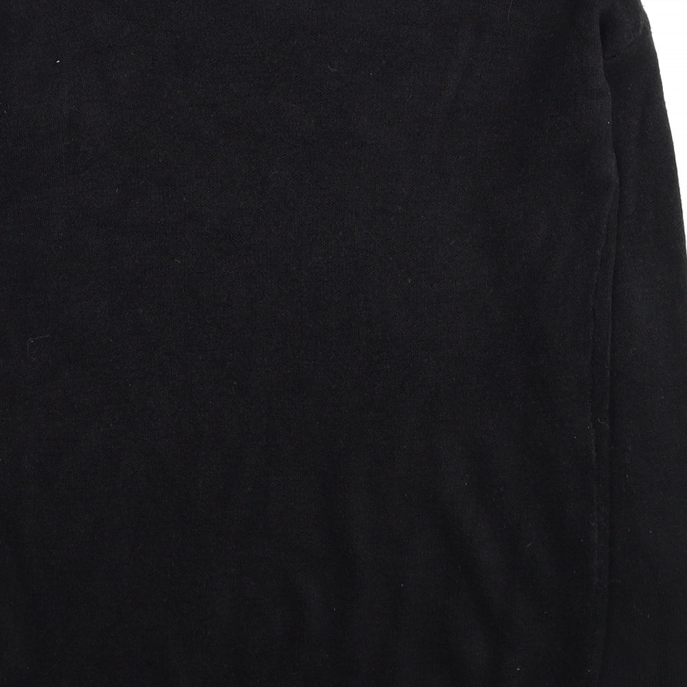 Primark Womens Black Round Neck Acrylic Pullover Jumper Size 4