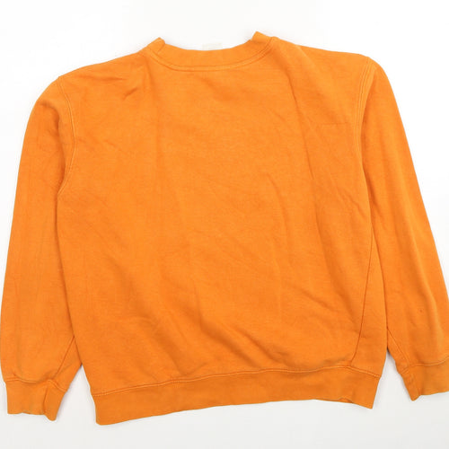 BC Clothing Womens Orange Cotton Pullover Sweatshirt Size S Pullover - Pablo Unisex