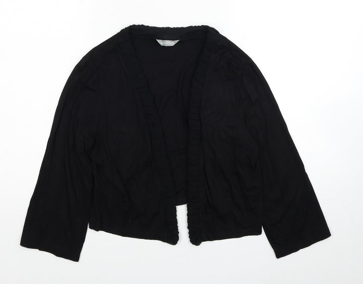 Per Una Womens Black V-Neck Viscose Cardigan Jumper Size 14