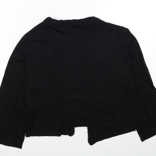 Per Una Womens Black V-Neck Viscose Cardigan Jumper Size 14