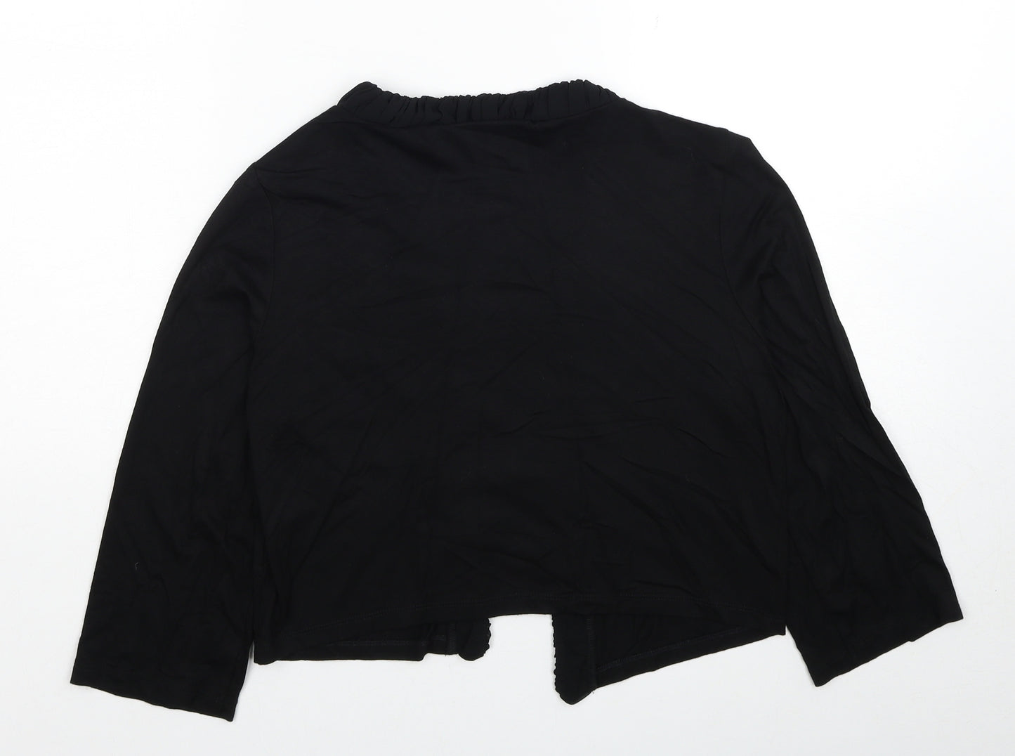 Per Una Womens Black V-Neck Viscose Cardigan Jumper Size 14