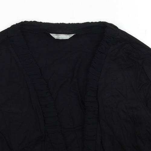 Per Una Womens Black V-Neck Viscose Cardigan Jumper Size 14