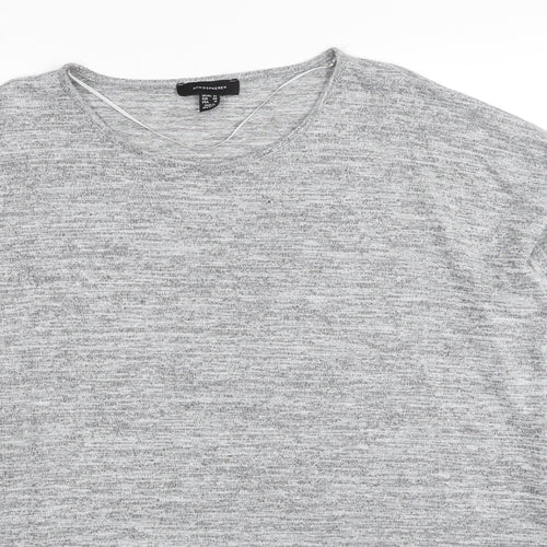 Atmosphere Womens Grey Round Neck Polyester Pullover Jumper Size 20