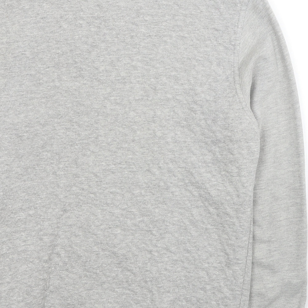 Open Mens Grey Cotton Pullover Sweatshirt Size S