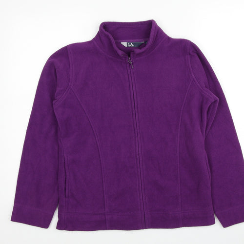 EWM Womens Purple Jacket Size 10 Zip - Size 10-12