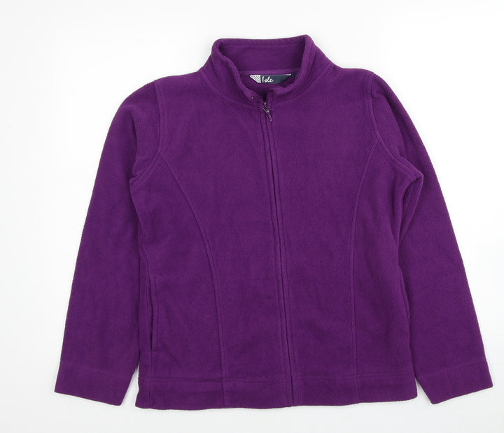 EWM Womens Purple Jacket Size 10 Zip - Size 10-12