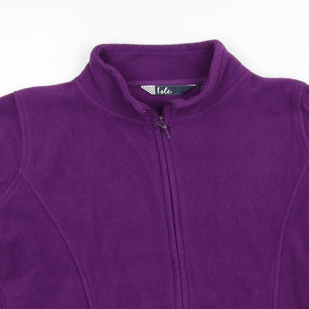 EWM Womens Purple Jacket Size 10 Zip - Size 10-12