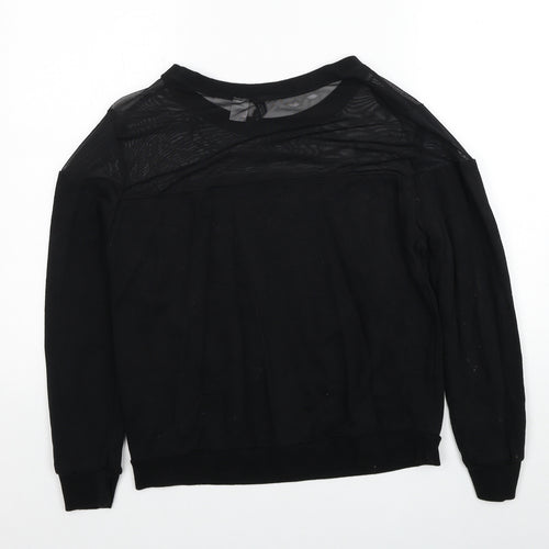 Divided by H&M Womens Black Cotton Pullover Sweatshirt Size M Pullover