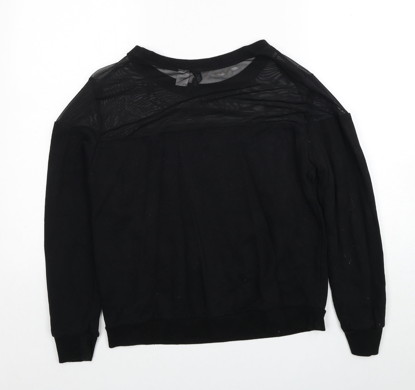 Divided by H&M Womens Black Cotton Pullover Sweatshirt Size M Pullover