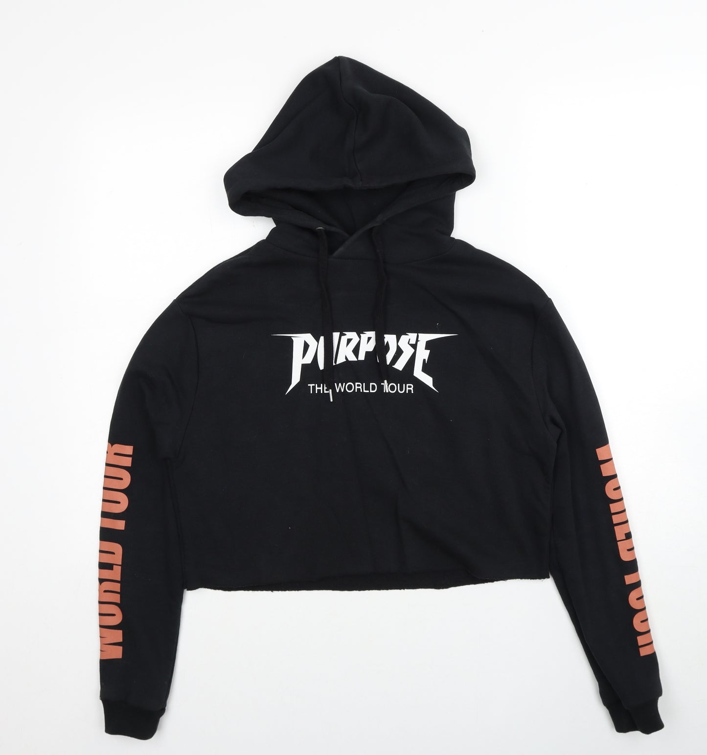 Divided by H&M Womens Black Cotton Pullover Hoodie Size XS Pullover - Justin Bieber Tour