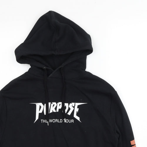 Divided by H&M Womens Black Cotton Pullover Hoodie Size XS Pullover - Justin Bieber Tour