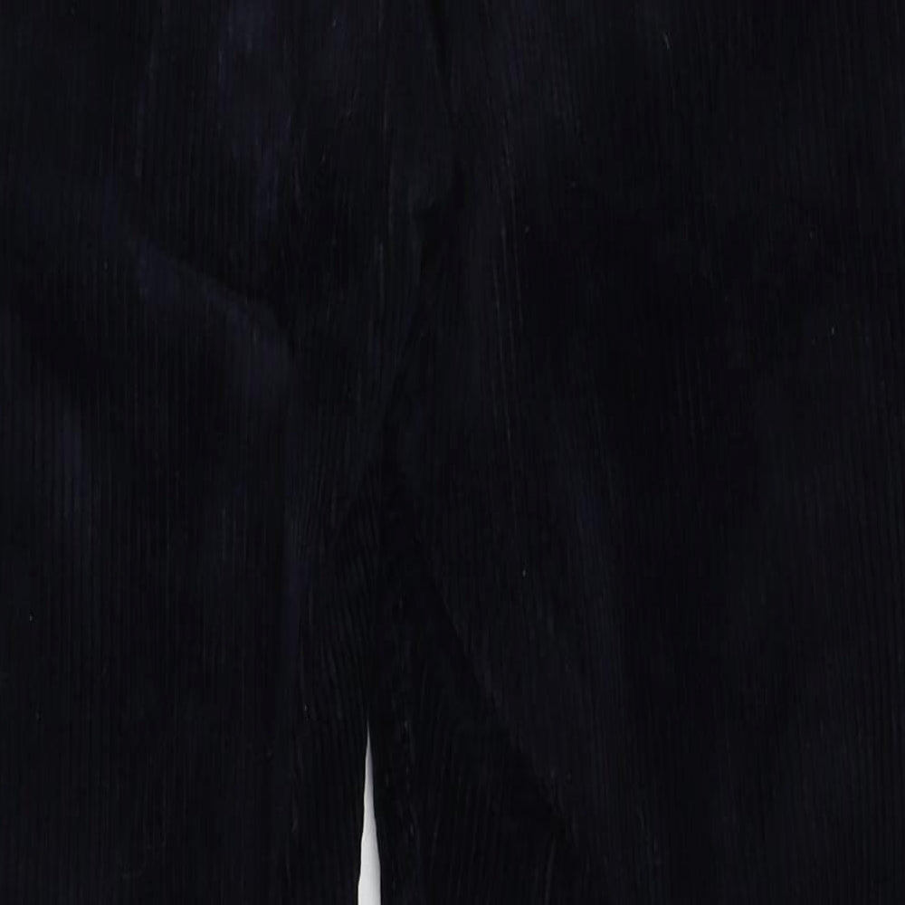 Monki Womens Blue Cotton Trousers Size 8 Regular Zip