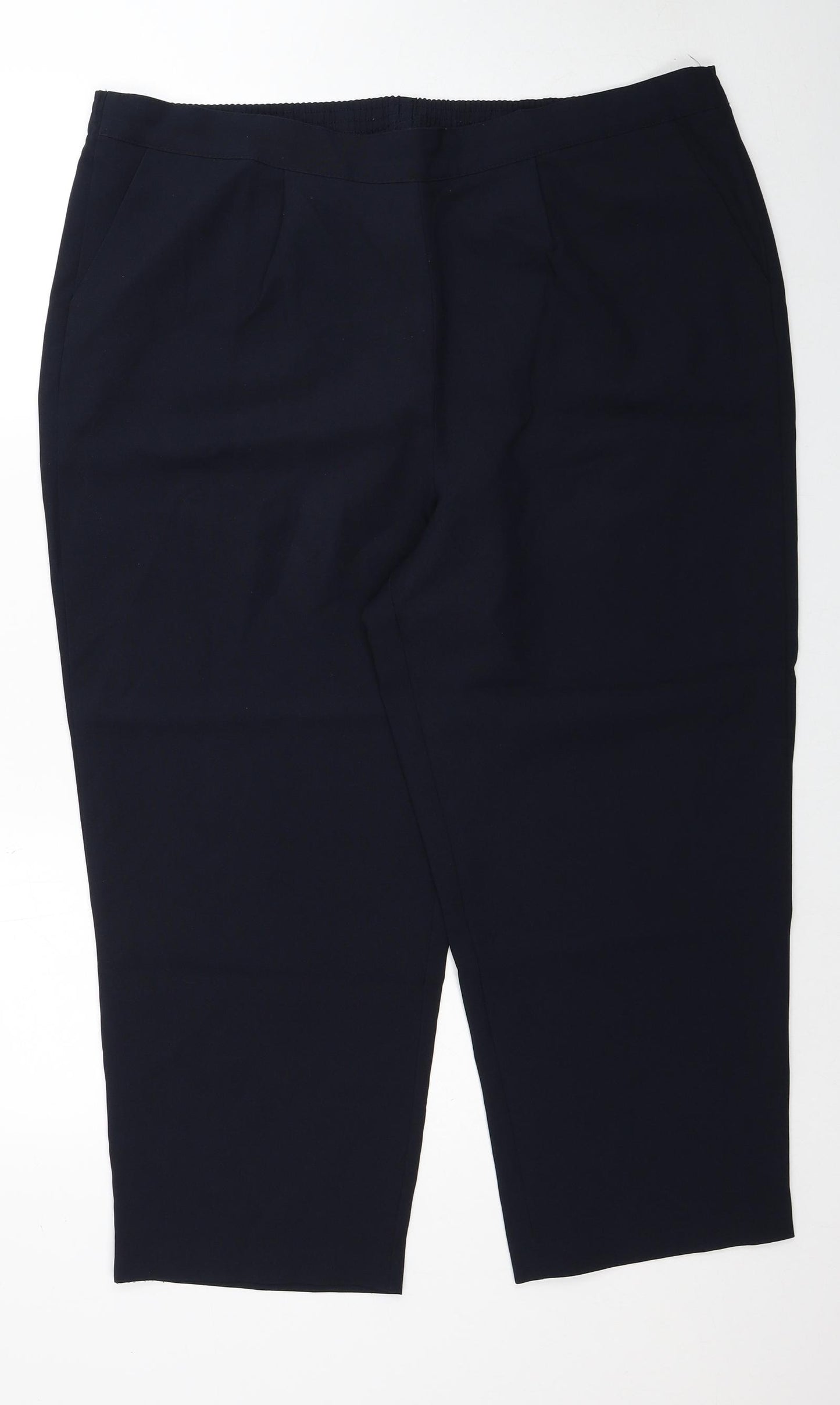 Bonmarché Womens Black Polyester Trousers Size 20 Regular