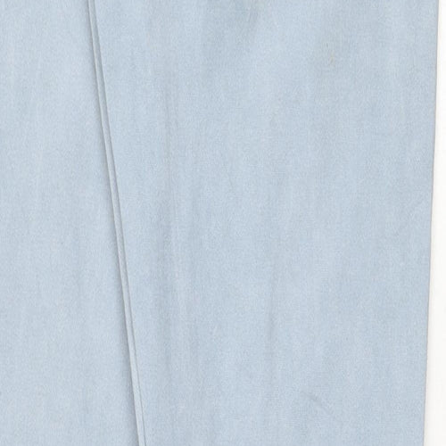 UpFashion Womens Black Cotton Straight Jeans Size 10 Regular Zip