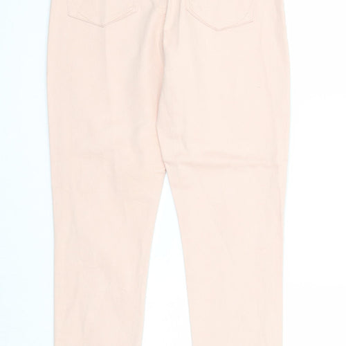 Denim & Co. Womens Pink Cotton Jegging Jeans Size 12 Regular Zip