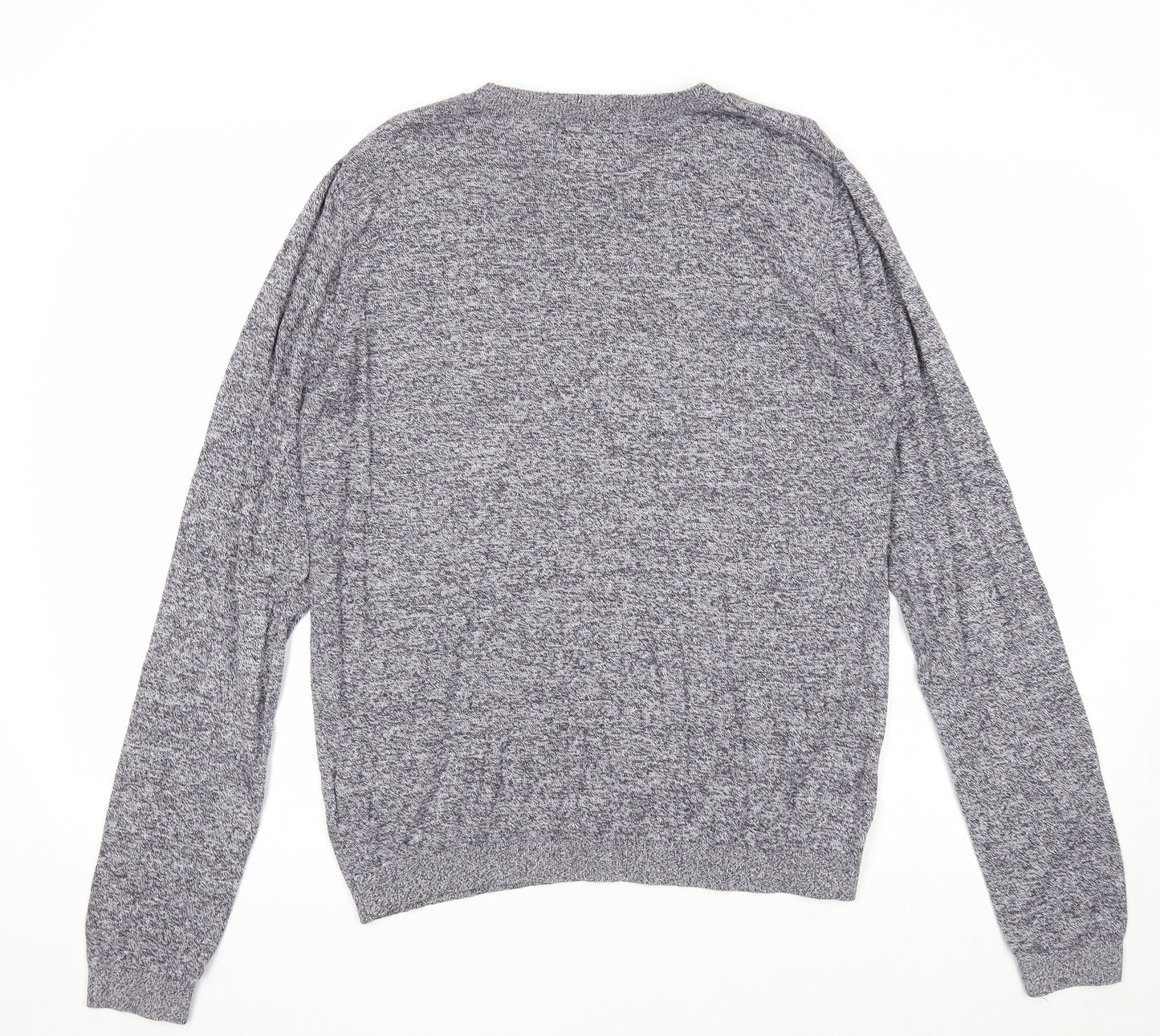 Topman Mens Green Round Neck Cotton Pullover Jumper Size M Long Sleeve