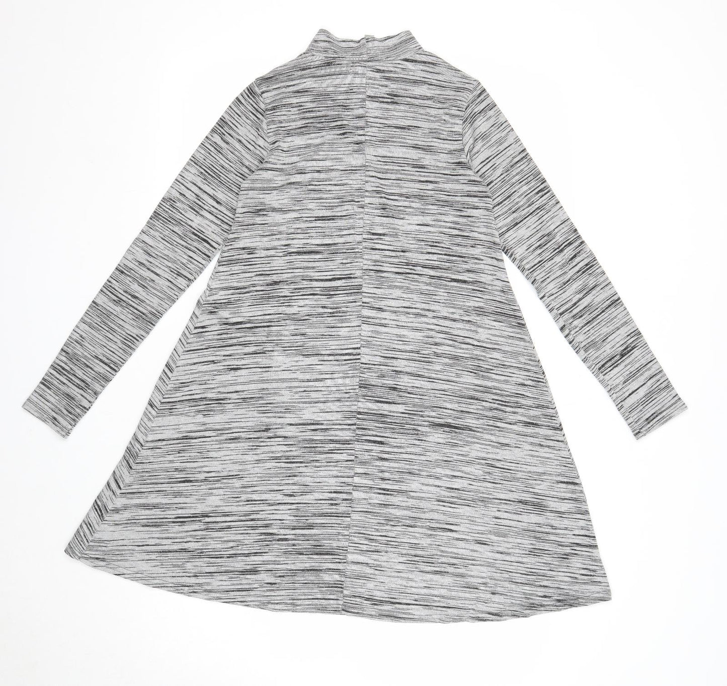 ASOS Womens Grey Viscose Trapeze & Swing Size 8 Mock Neck Pullover