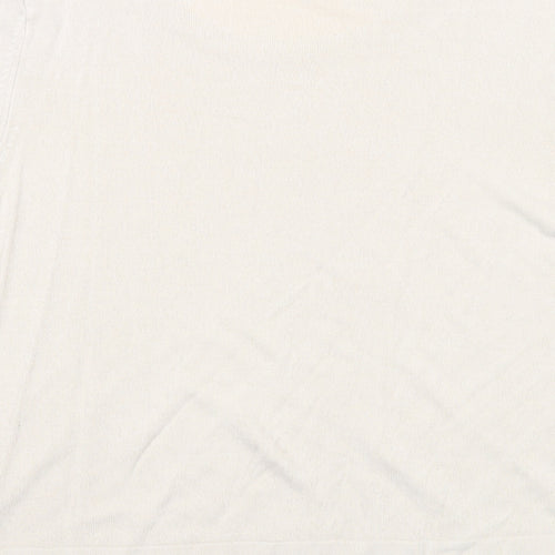 Marks and Spencer Womens Beige Round Neck Acrylic Pullover Jumper Size 20